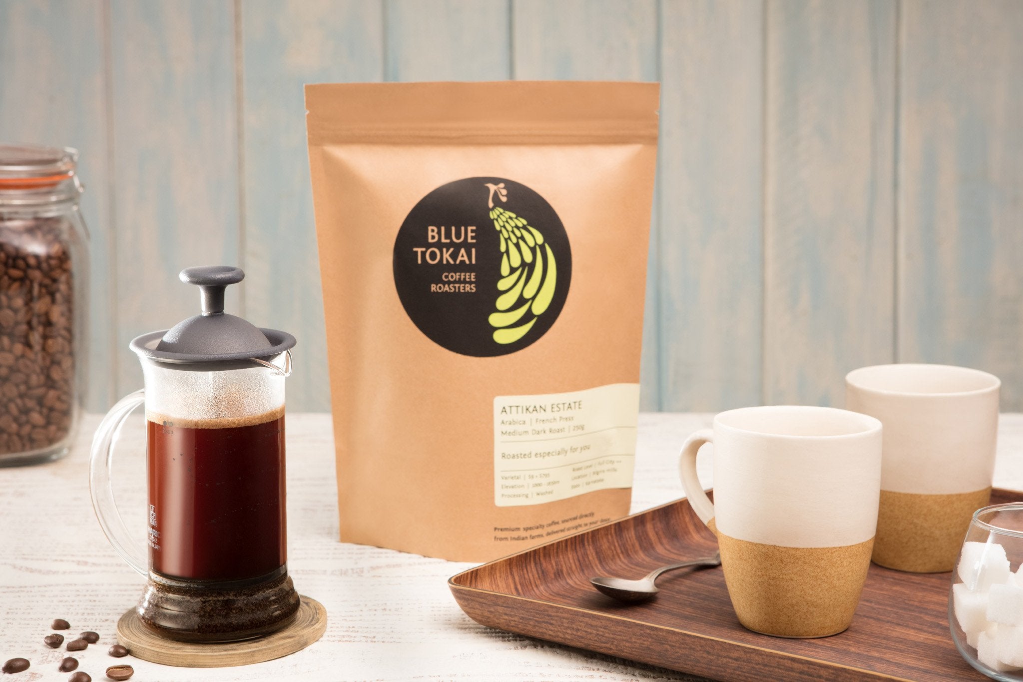 French Press Starter Kit Blue Tokai Coffee