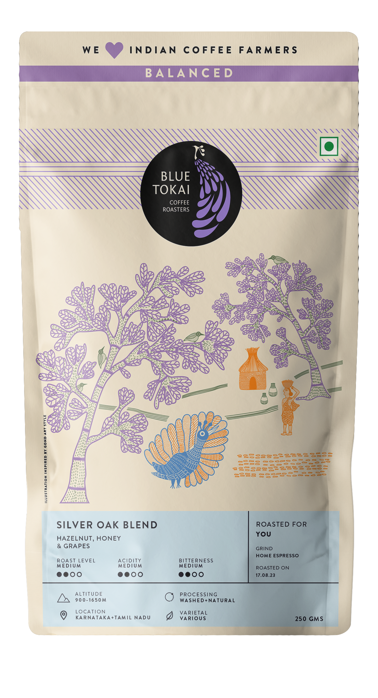 Silver Oak Cafe Blend- Buy Freshly Roasted Coffee Beans Online - Blue Tokai Coffee Roasters