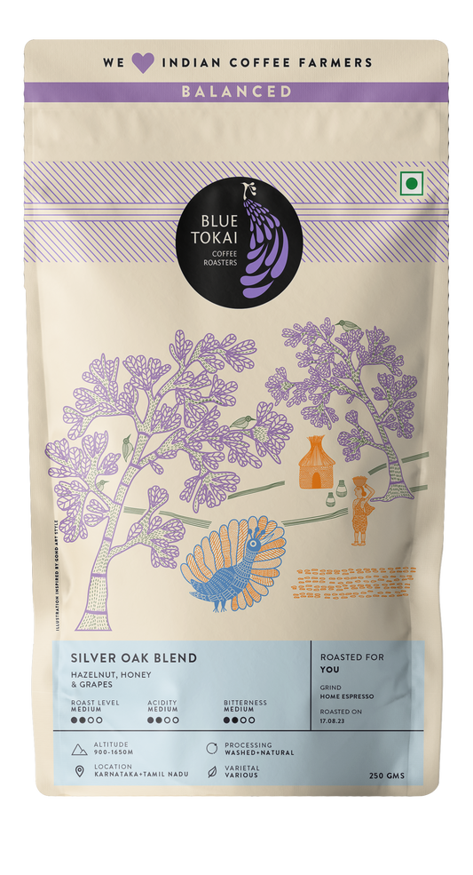 Silver Oak Cafe Blend- Buy Freshly Roasted Coffee Beans Online - Blue Tokai Coffee Roasters