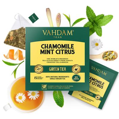 Chamomile Mint Citrus Green Tea- Buy Freshly Roasted Coffee Beans Online - Blue Tokai Coffee Roasters